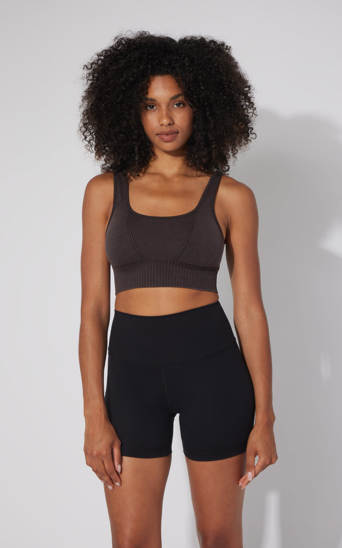 2 PK Stonewash Seamless Bra Tank - 90 Degree by Reflex