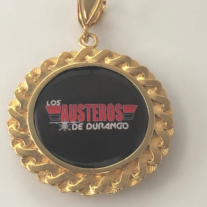 24K Gold Plated Custom Made Centenario with 26" Necklace