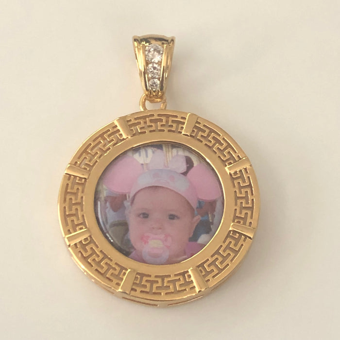 24K Gold Plated Custom Made Centenario with 26" Necklace
