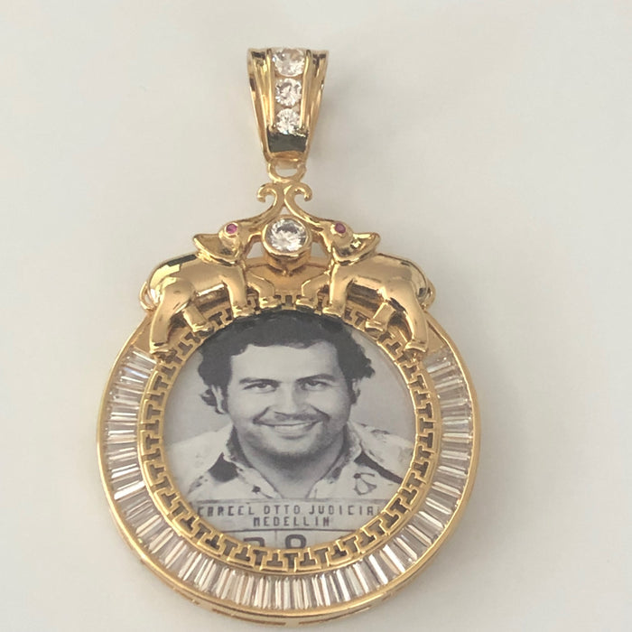 24K Gold Plated Custom Made Centenario with 26" Necklace