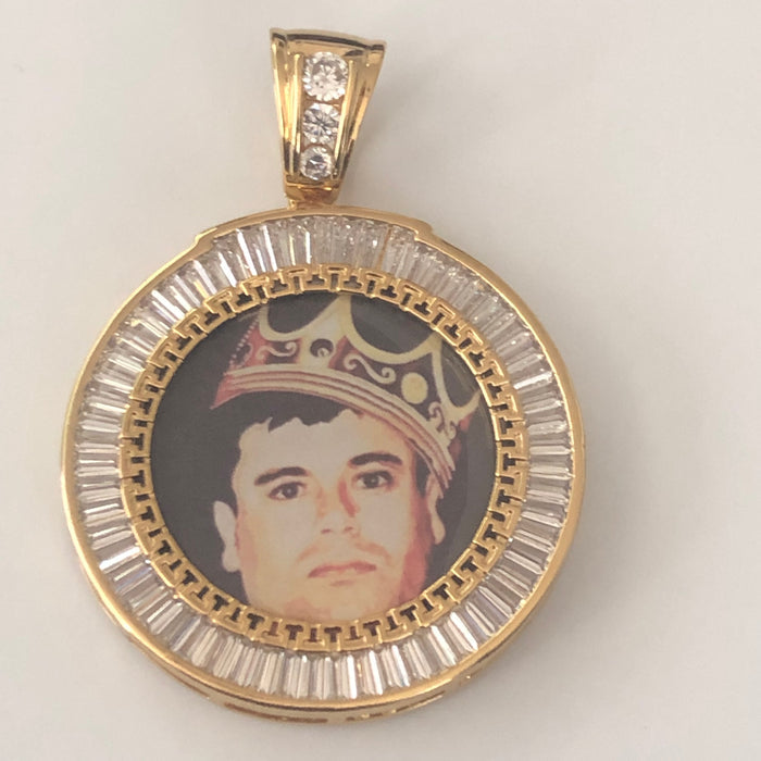 24K Gold Plated Custom Made Centenario with 26" Necklace
