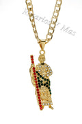 24K Gold Plated St Jude with 24" Necklace - San Judas con Cadena de 24" Oro Laminado