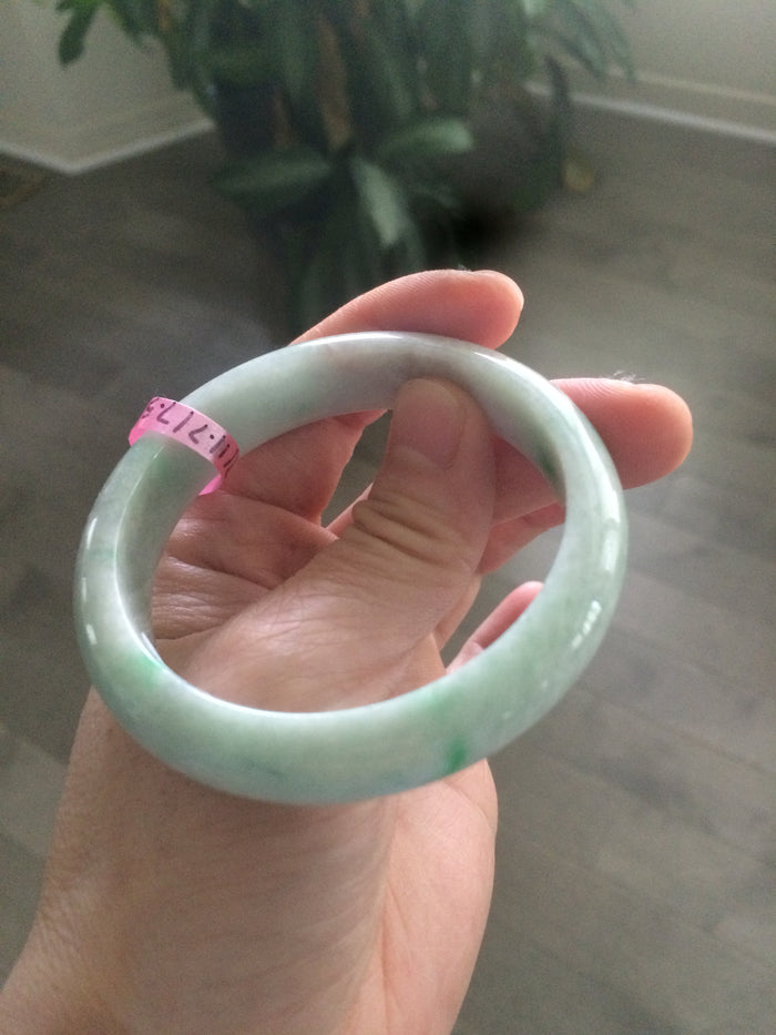 53.7mm certificated Type A 100% Natural apple sunny Jadeite Jade bangle Y60-6617