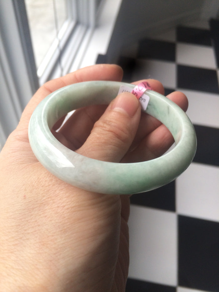 53.7mm certificated Type A 100% Natural apple sunny Jadeite Jade bangle Y60-6617