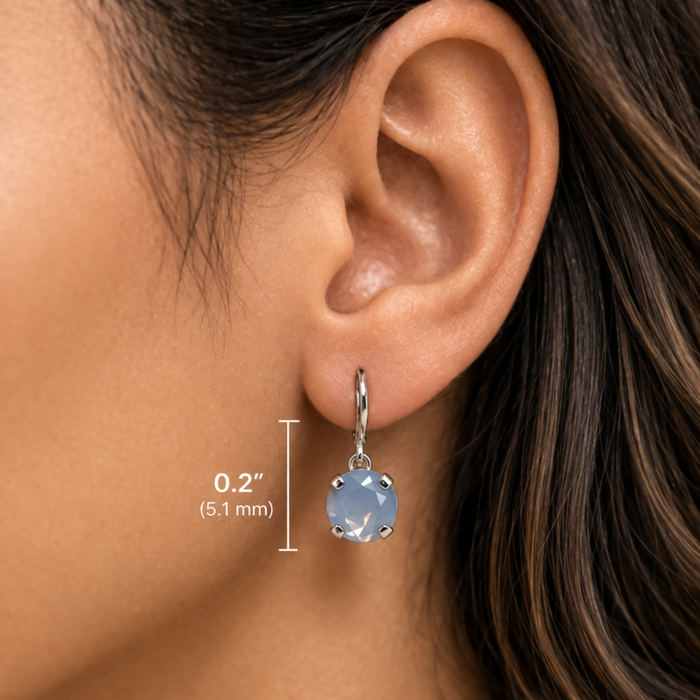 Cathie Nilson 8.5-inch Swarovski Crystal Drop Earring with sparkling crystal pendant and elegant design.