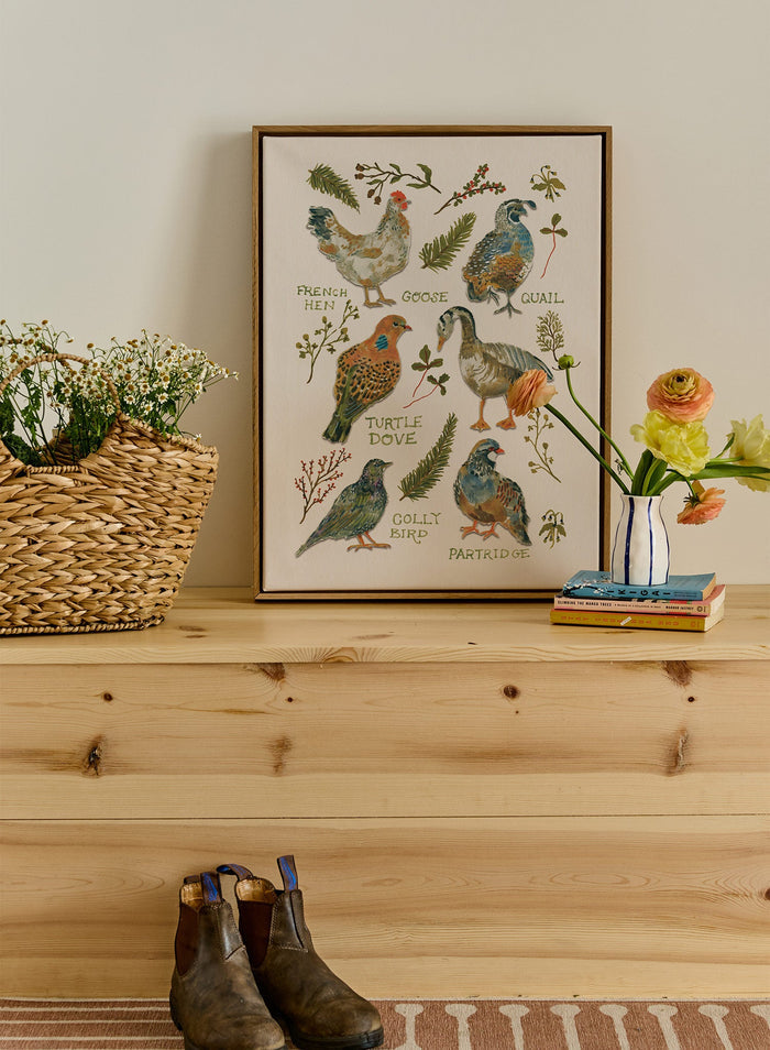A Feathered Flock, Canvas