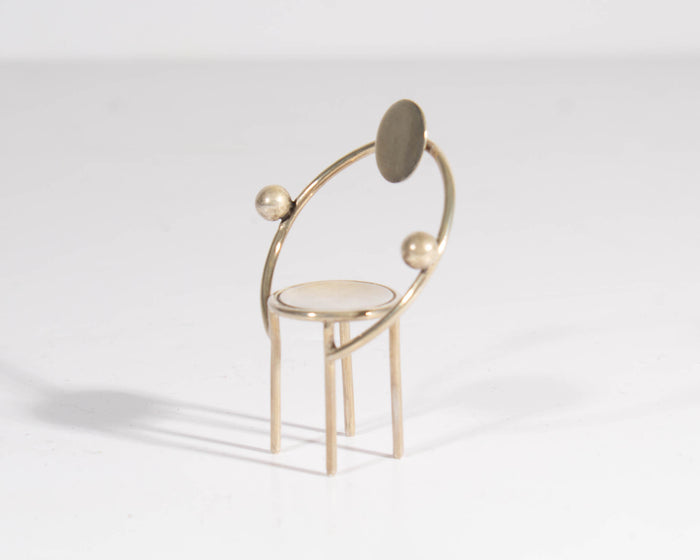 ACME Michele de Lucchi “First” Sterling Silver Miniature Chair