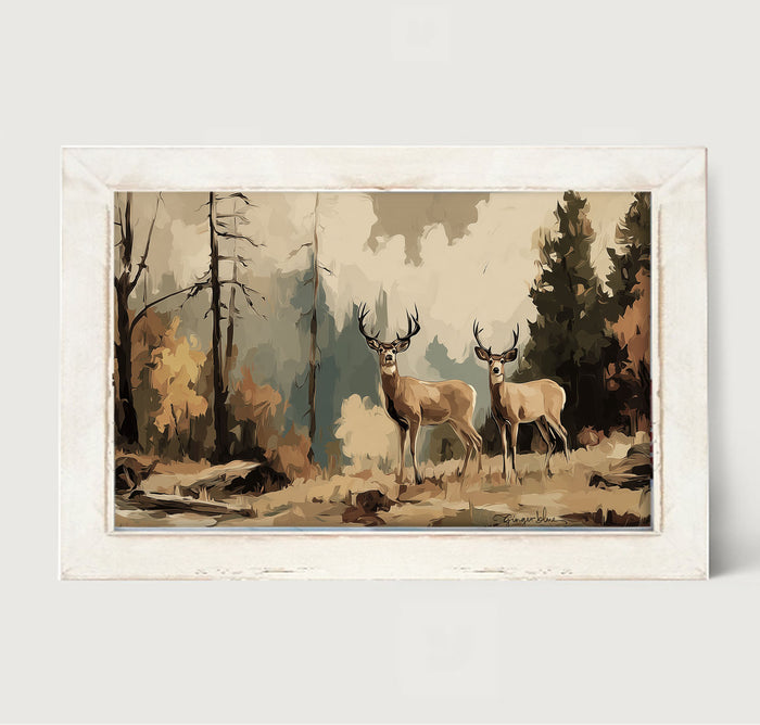 Adirondack Deer - Framed Art