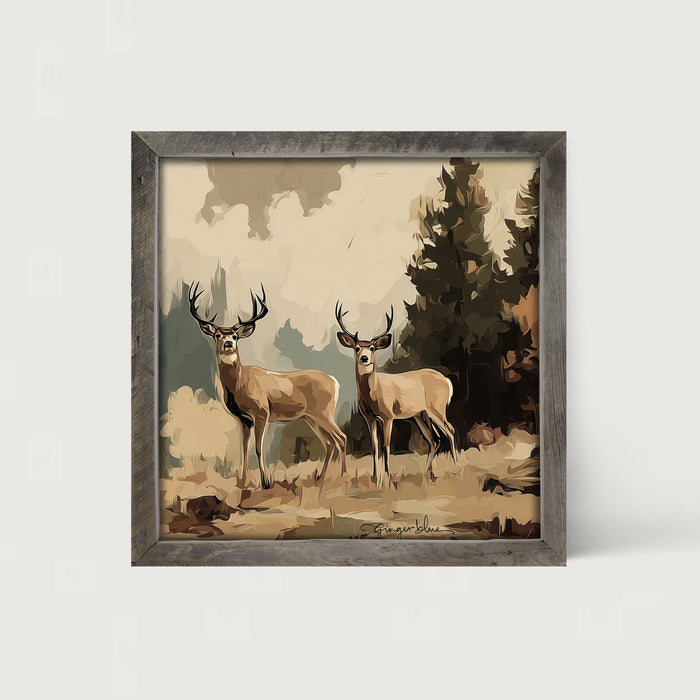Adirondack Deer - Framed Art