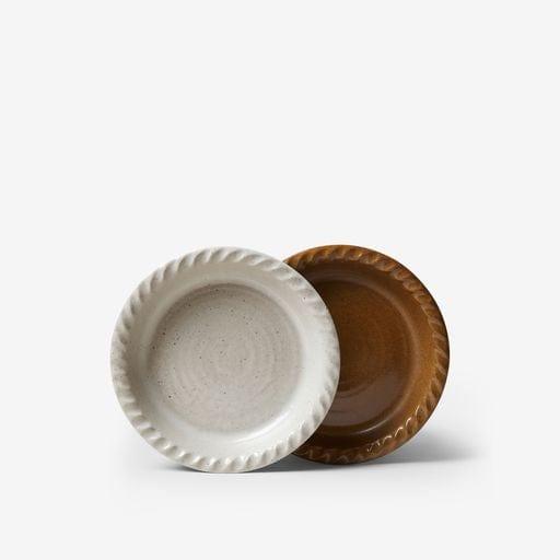 Agrarian Pie Dish - Stone by Farmhouse Pottery - MONC XIII