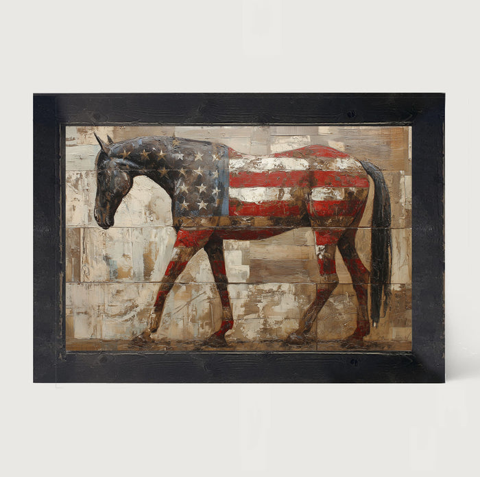 American Flag Horse