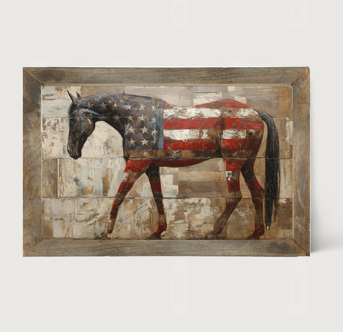 American Flag Horse
