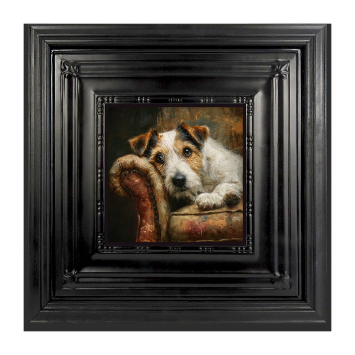 Armchair with Jack Russell