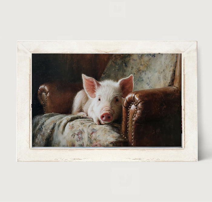 Armchair with Pig