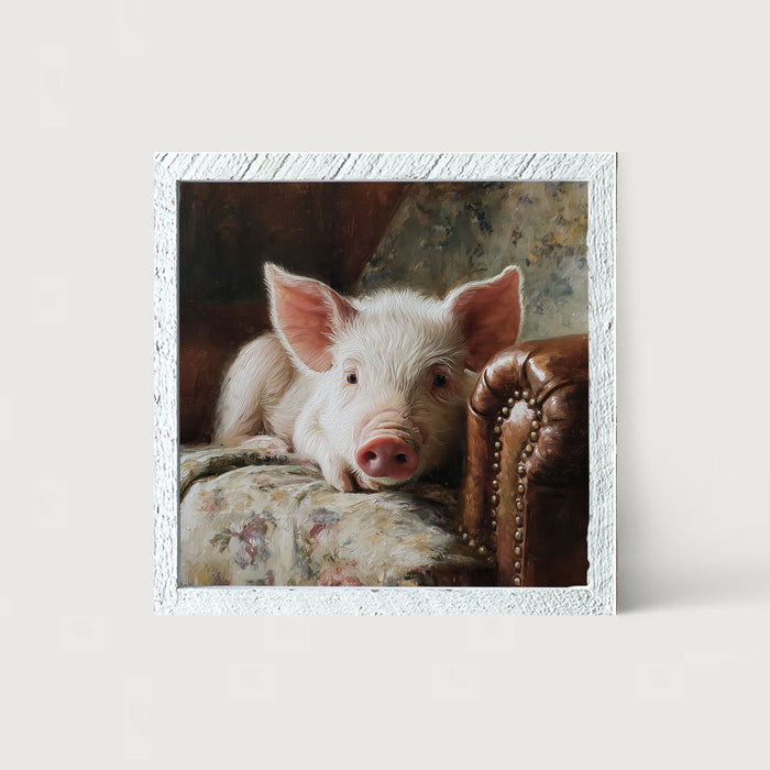 Armchair with Pig