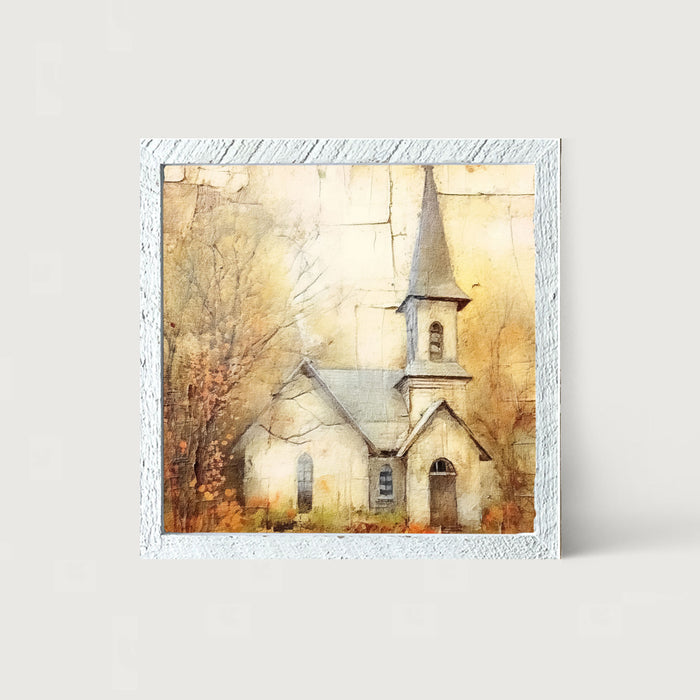 Autumn Church 5 - Framed Art