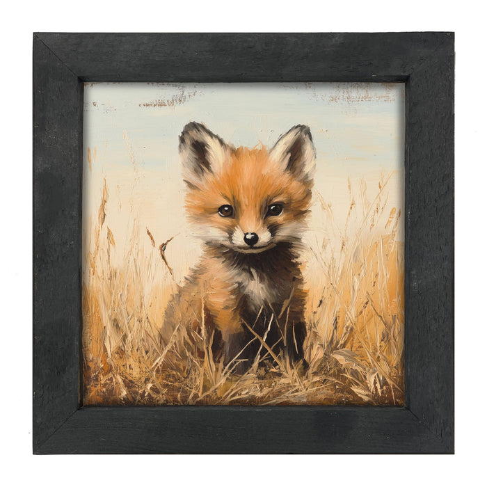Baby Fox - Framed art