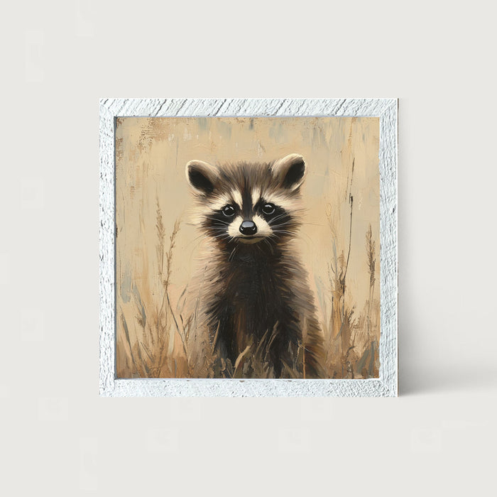 Baby Raccoon - Framed art