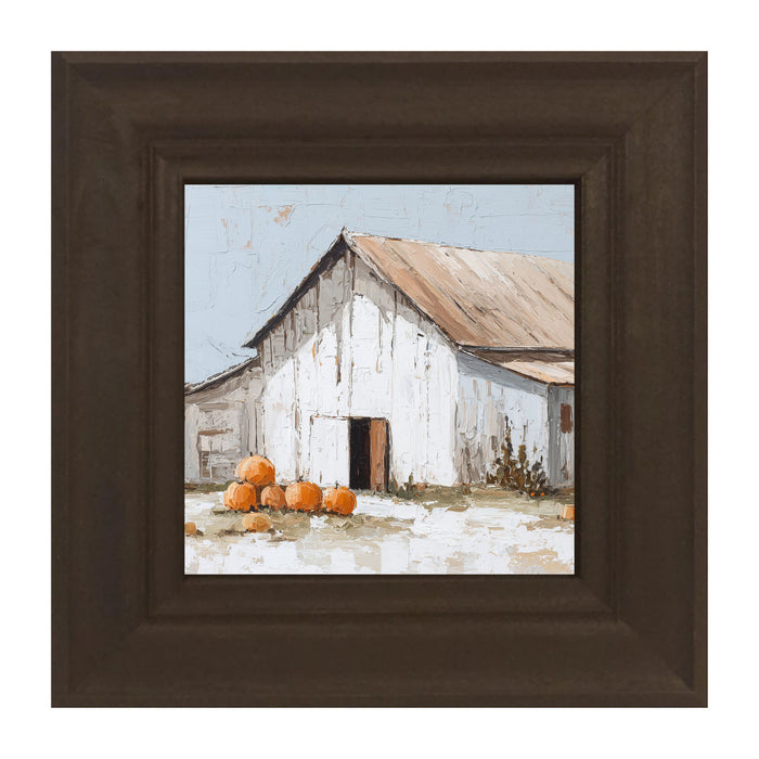 Barn with Pumpkins