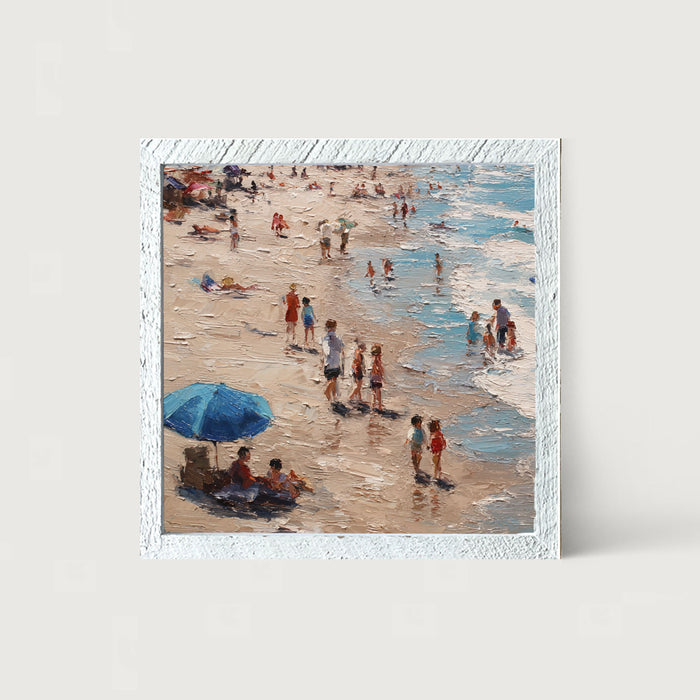 Beach Time - Blue Umbrella