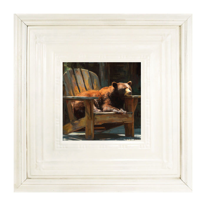 Bear Resting in Adirondack Chair