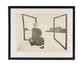 Benjamin Levy 1970 Etching of a Seated Woman