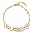 Bezel Custom Name Bracelet