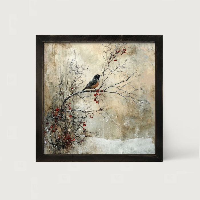 Bird on Berry Branch