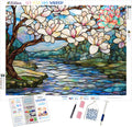 Blooming Magnolia Tree by the River