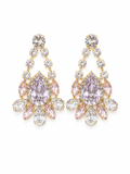 Blush Crystal Drop Earrings