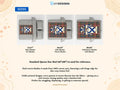 Size guide for Bonar Scottish family shield woven blanket on a Caledonia tartan background