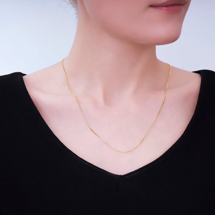 Box Chain Adjustable Necklace