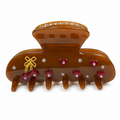 Brown Cherry Hair Clip