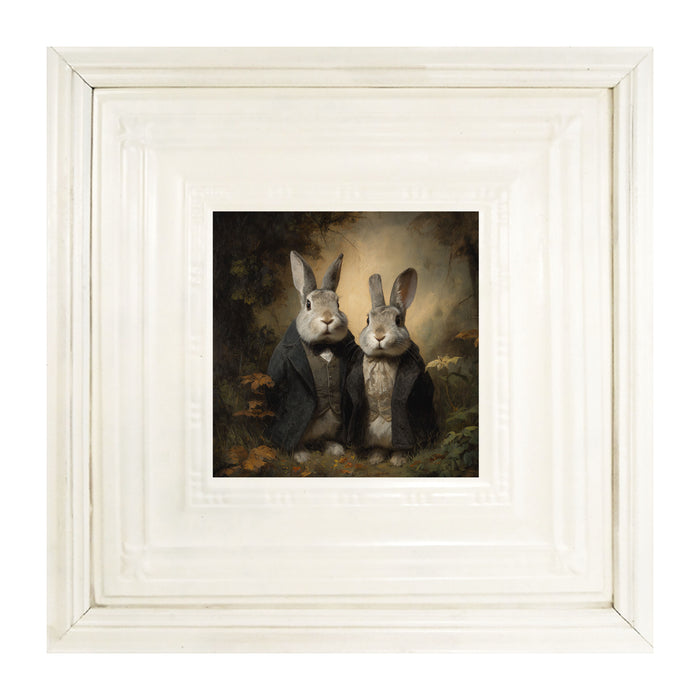 Bunnies Posing in Coats