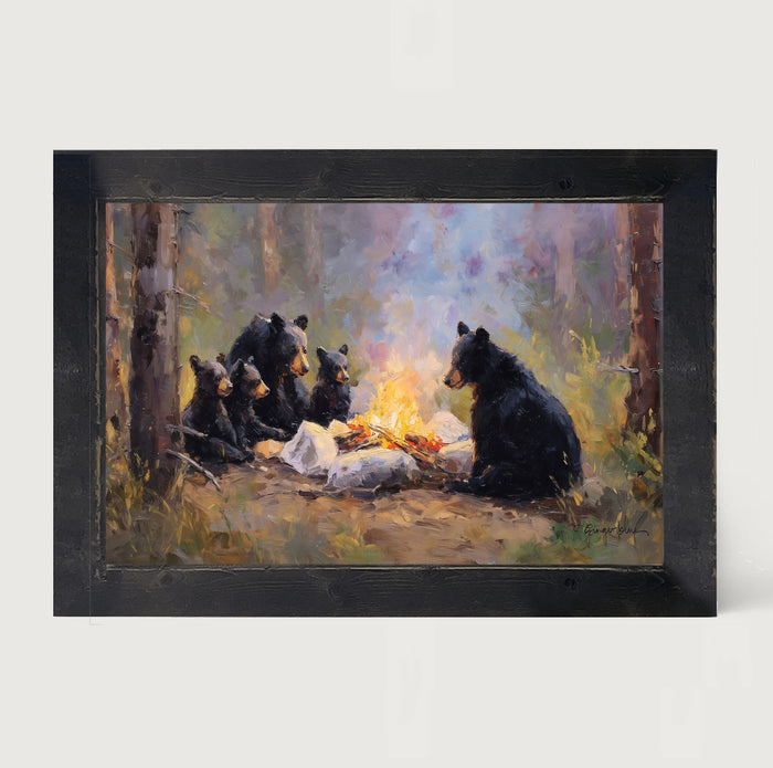Camping Bear Family