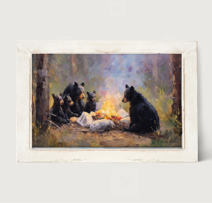 Camping Bear Family