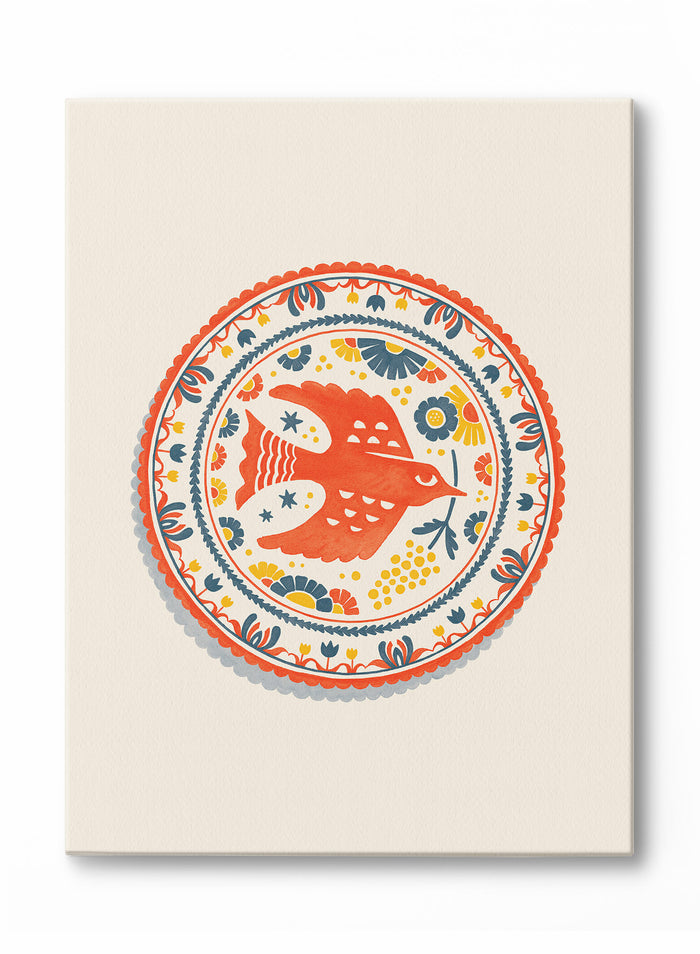 Cardinal Dish, Canvas