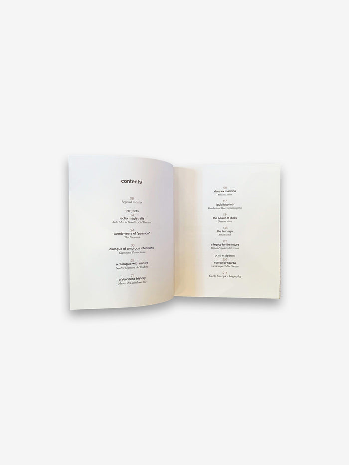 Vintage Books Carlo Scarpa: Beyond Matter by Lorenzo Pennati & Patrizia Piccinini Home Accessories Vintage Books 224 Pages / White / Paper