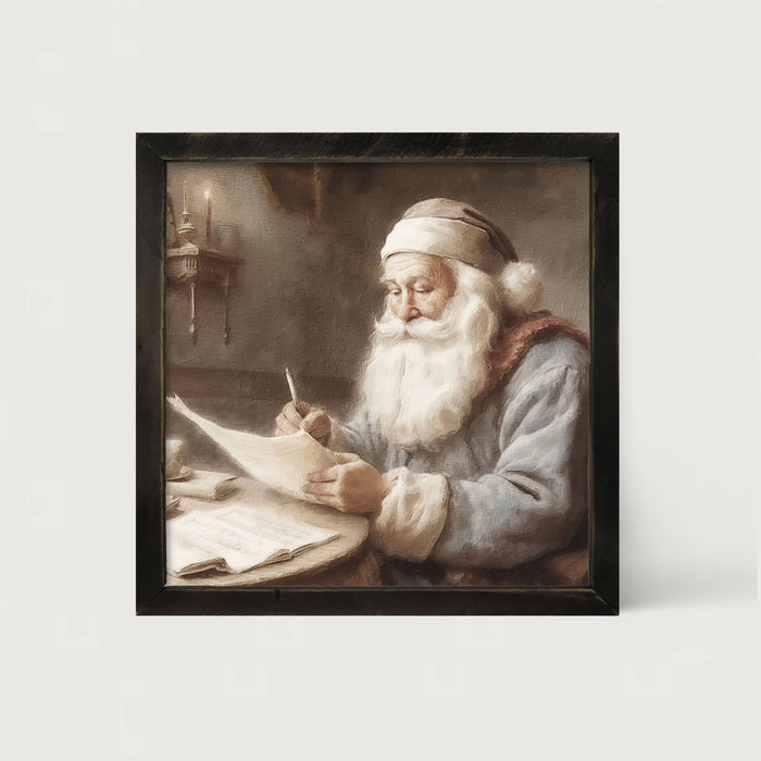 Checking the list - Framed art