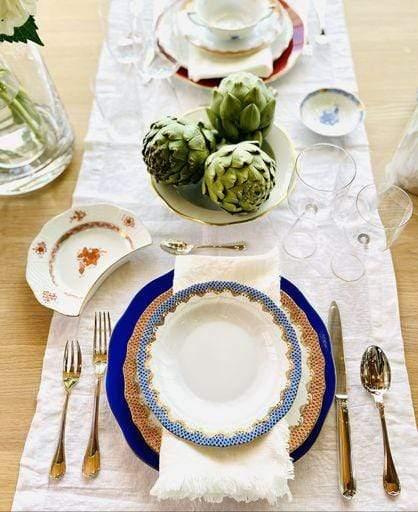 Herend Chinese Bouquet Crescent Salad Plate by Herend Tabletop New Dinnerware