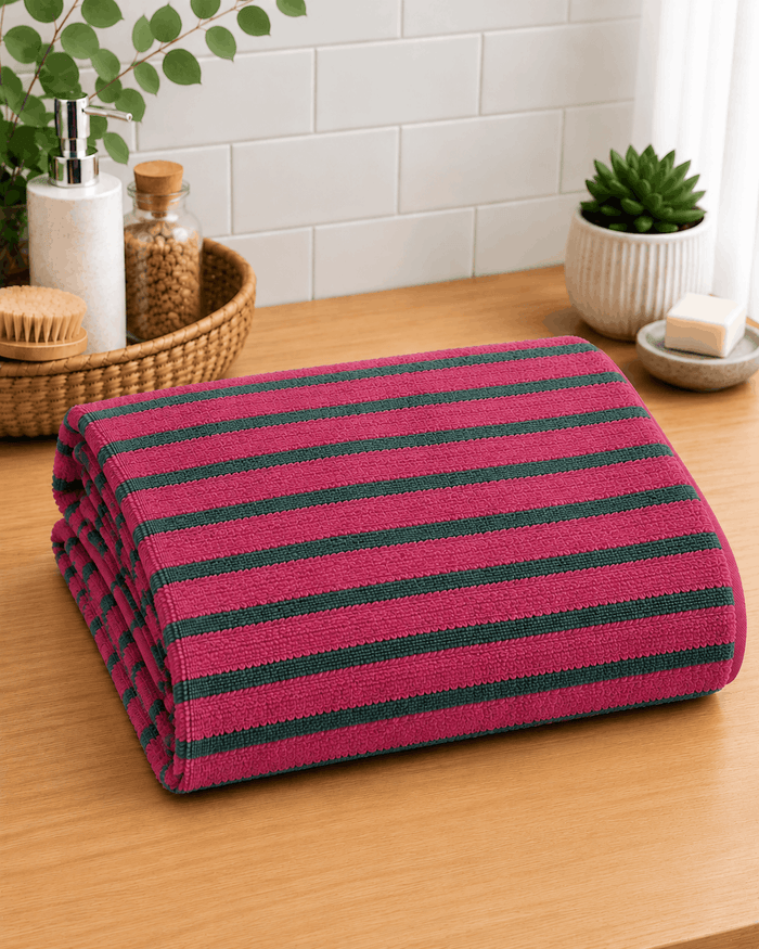 Classic Cotton Linear Bath Towel - Nishat Creative Store