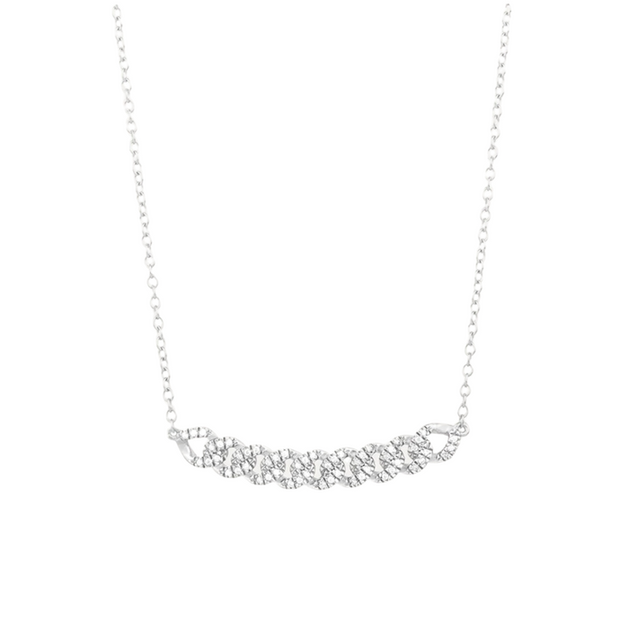 Close knit pendant necklace by ella stein featuring an elegant design and intricate detailing on a delicate chain.