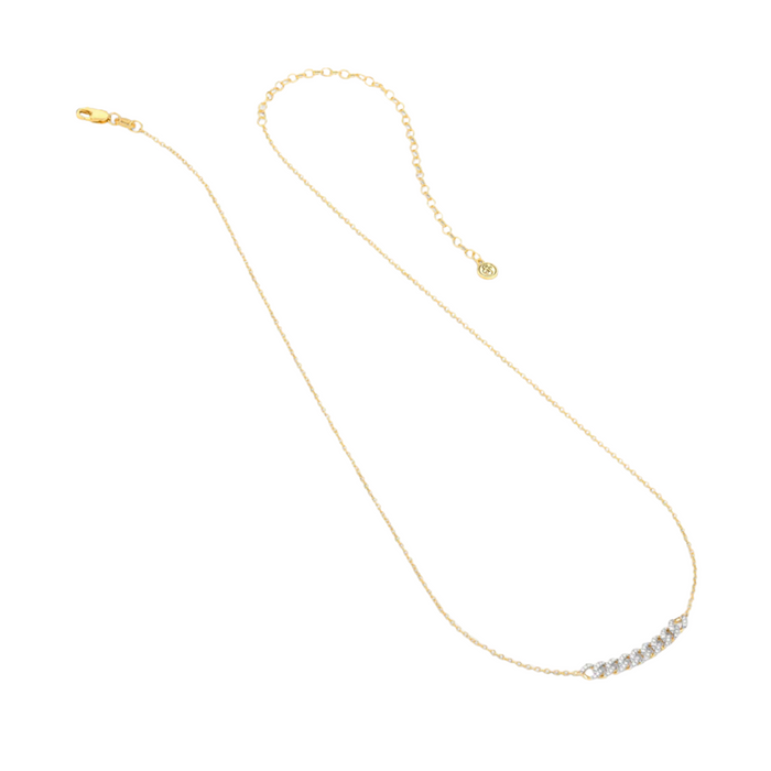 Close Knit Pendant Necklace by ella stein featuring a delicate chain and intricate pendant design, elegantly displayed.