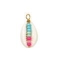 Colorful Beaded Shell Charms