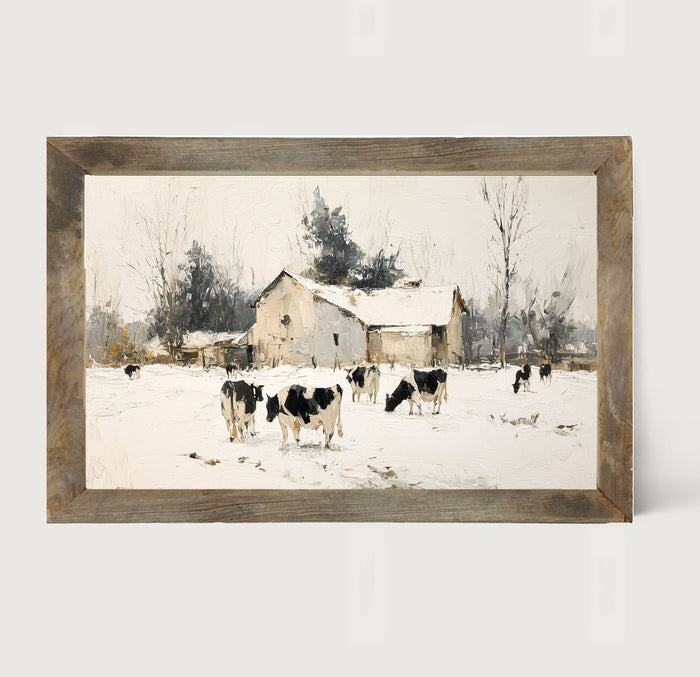 Cows in the Snow