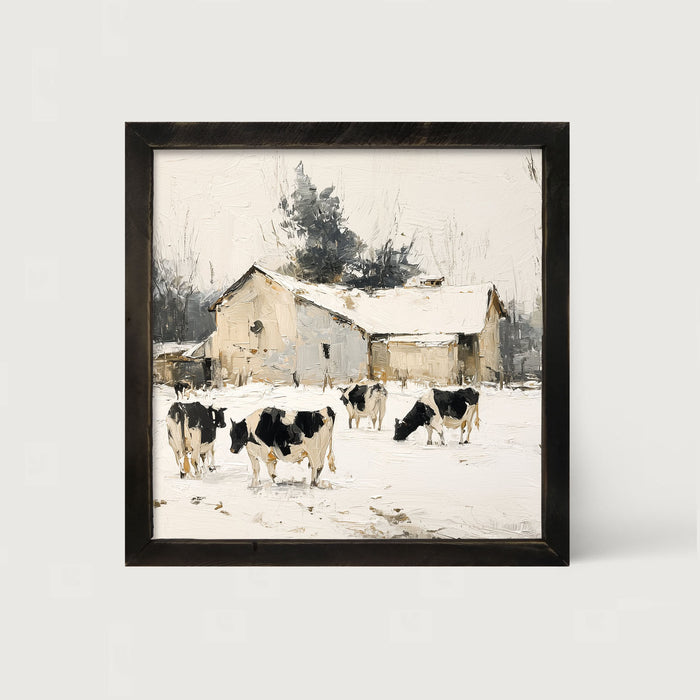 Cows in the Snow