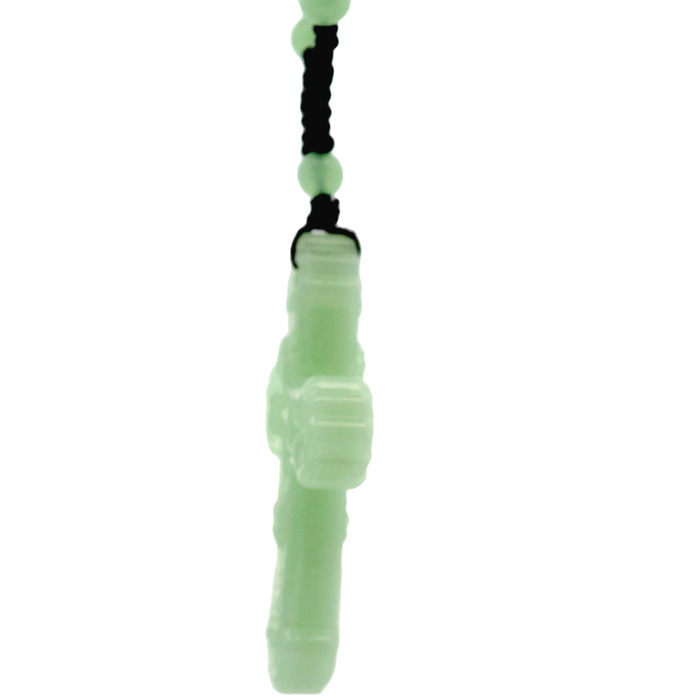 Cross Green Jade Cross Necklace