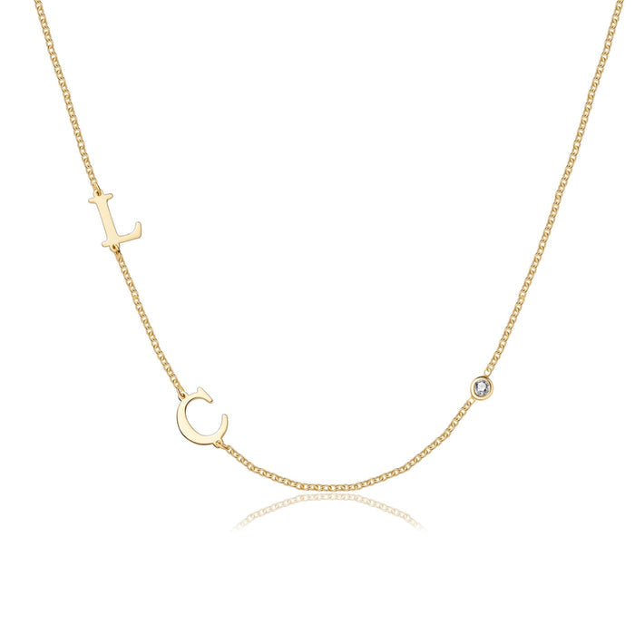 Custom Adore Initial Necklace (Water Resistant)
