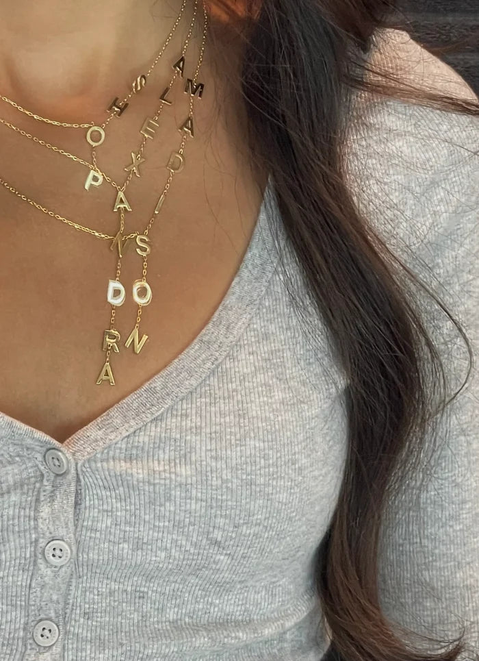 Custom Lariat Name Necklace