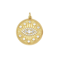 Cz Evil Eye Coin Charm